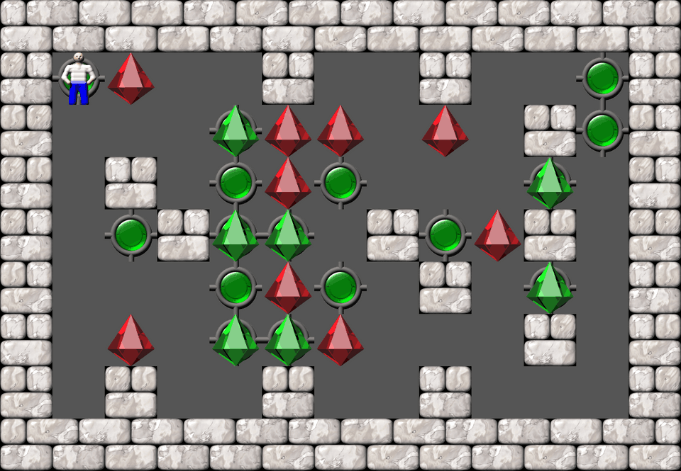 Sokoban Red Star level 16